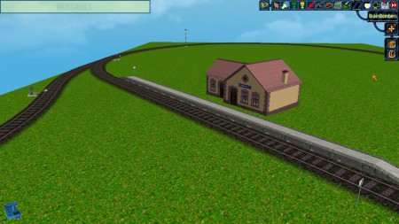 Zastávka s výhybkou do vlečky podniku.